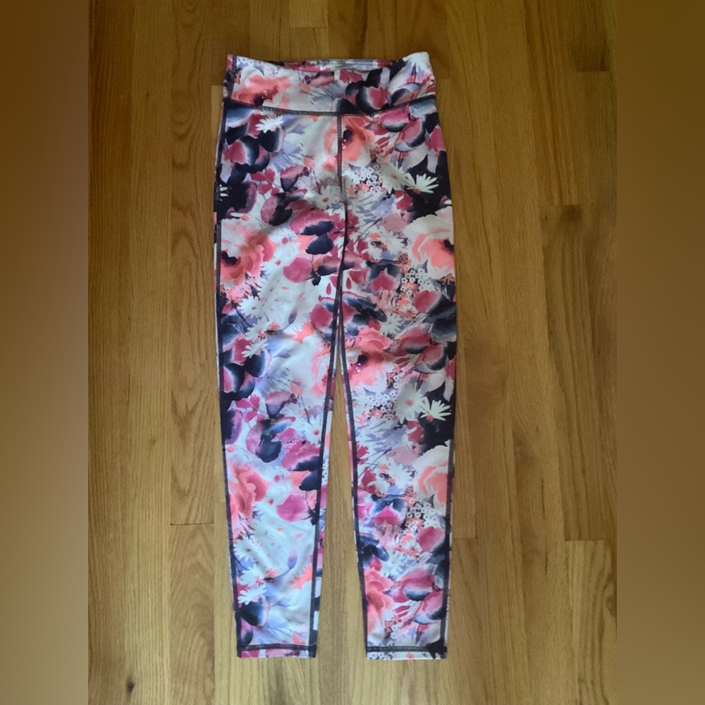 Gap floral print leggings. Size:XL girls